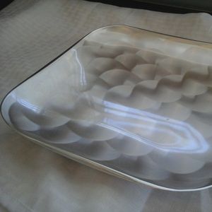 Silver Plate Pearlized 10 by 10 by 1.5